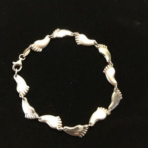 Sterling silver bracelet made a feet